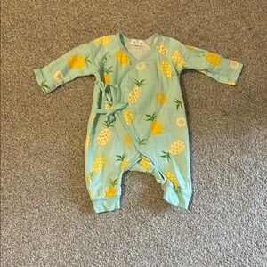 Pineapple Print Kids One Piece